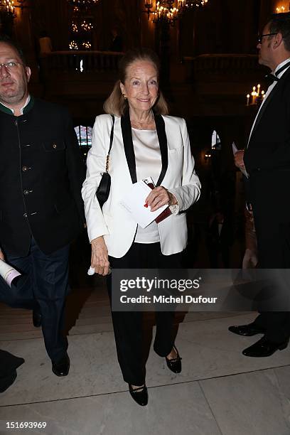 Doris Brynner attends the George Michael Performing For Symphonica to the benefit of the French Sidaction-Arrivals at palais garnier on September 9,...