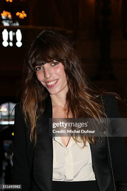 Lou Doillon attends the George Michael Performing For Symphonica to the benefit of the French Sidaction-Arrivals at palais garnier on September 9,...