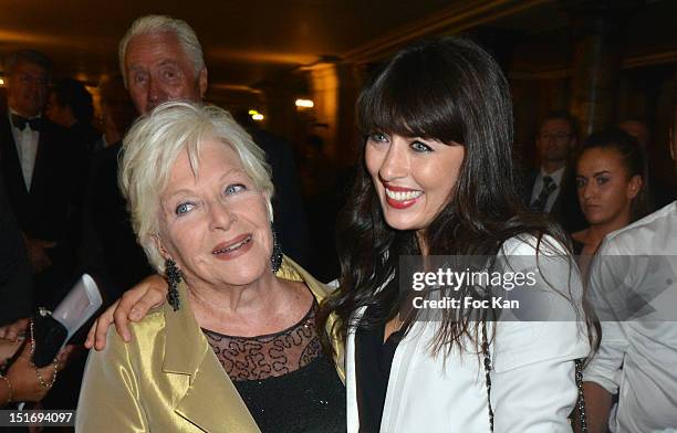 Line RenaudÊand Nolwenn Leroy attend the 'Symphonia' George Michael Concert in Benefit of Sidaction at the Opera Garnier - Arrivals on September 9,...