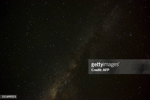 The milky way as seen from the Irotatheri community, Amazonas state, southern Venezuela, 19 km away from the border with Brazil, on September 7,...