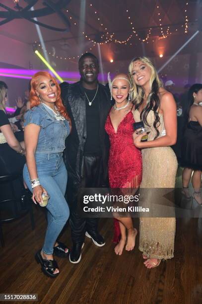 Tomeka Thiam, Akon, Alex Youmazzo and Dayna Marie attend Real Hype presents: The Great Gatsby Affair - Dayna And Alex's birthday bash with special...