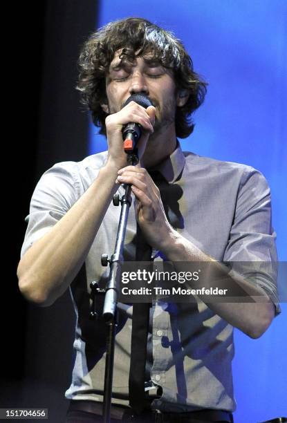 Wally De Backer aka Gotye performs in support of his Making Mirrors release at the Fox Theater on September 9, 2012 in Oakland, California.