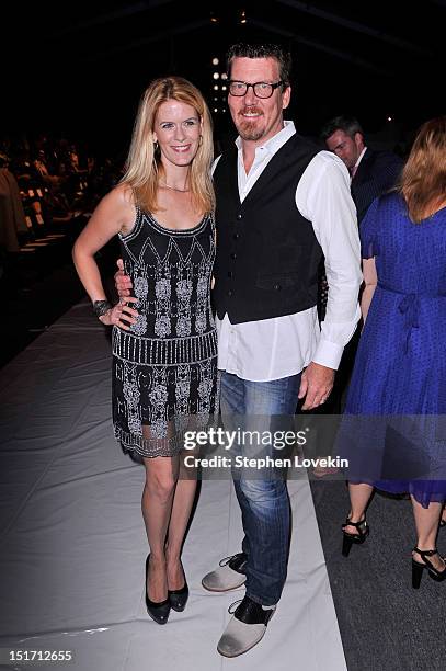 Alex McCord and Simon Van Kempen attend the Farah Angsana Spring 2013 fashion show during Mercedes-Benz Fashion Week at The Studio at Lincoln Center...