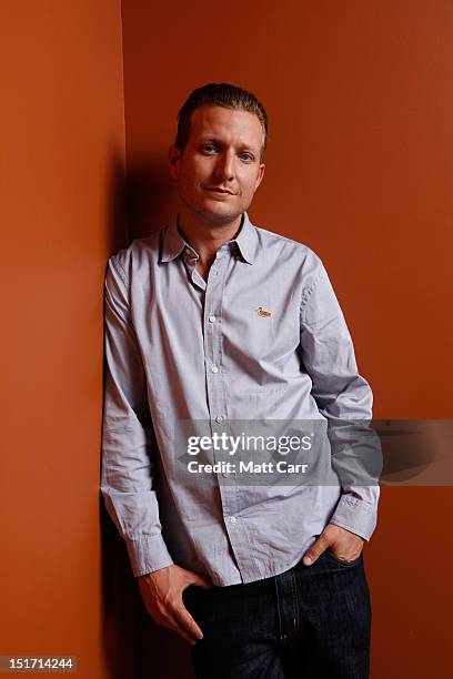 Director Tobias Lindholm of "A Hijacking" poses at the Guess Portrait Studio during 2012 Toronto International Film Festival on September 10, 2012 in...