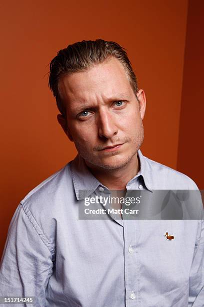 Director Tobias Lindholm of "A Hijacking" poses at the Guess Portrait Studio during 2012 Toronto International Film Festival on September 10, 2012 in...