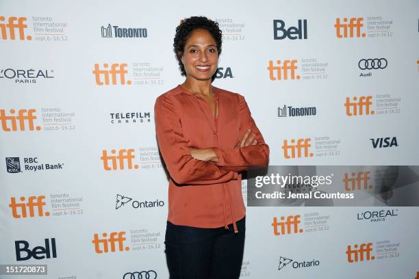 Director Shola Lynch attends the "Free Angela & All Political Prisoners" Q&A at the 2012 Toronto International Film Festival at the Bloor Hot Docs...