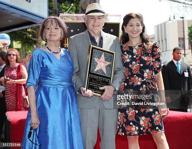 Actor Walter Koenig , wife actress Judy Levitt and daughter writer Danielle Koenig attend his being honored with a Star on the Hollywood Walk of Fame...
