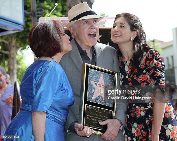 Actor Walter Koenig , wife actress Judy Levitt and daughter writer Danielle Koenig attend his being honored with a Star on the Hollywood Walk of Fame...