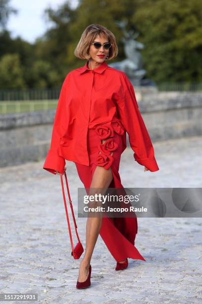 Nicole Ari Parker attends the Valentino Haute Couture Fall/Winter 2023/2024 show as part of Paris Fashion Week at Chateau de Chantilly on July 05,...