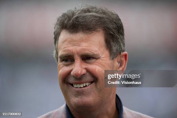 Former Australia captain Mark Taylor during Day One of the LV= Insurance Ashes 2nd Test match between England and Australia at Lord's Cricket Ground...