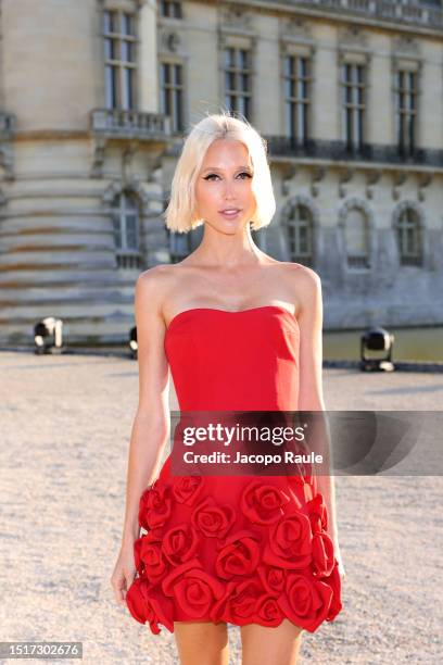 Olympia of Greece attends the Valentino Haute Couture Fall/Winter 2023/2024 show as part of Paris Fashion Week at Chateau de Chantilly on July 05,...