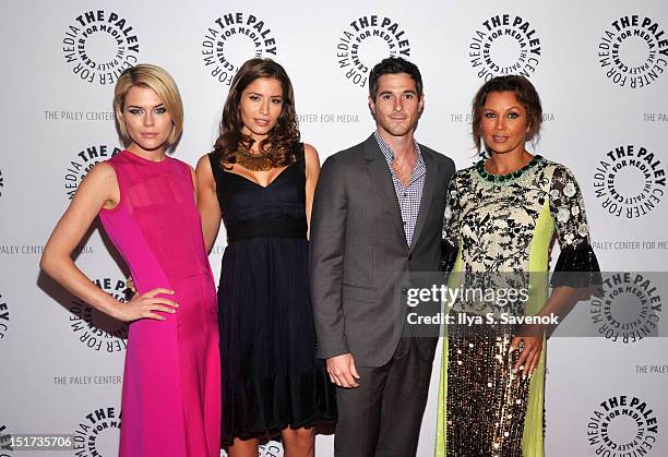 Rachael Taylor, Mercedes Masohn, Dave Annable and Vanessa Williams attend The Paley Center For Media Presents ABC's "666 Park Avenue" on September...