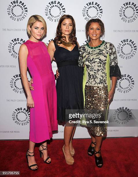 Rachael Taylor, Mercedes Masohn and Vanessa Williams attend The Paley Center For Media Presents ABC's "666 Park Avenue" on September 10, 2012 in New...