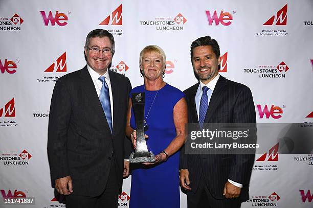 Glenn A. Britt, Chairman, President and Chief Executive Officer of Time Warner Cable, Carol Hevey, EVP, East Region, Time Warner Cable, WICT Woman of...