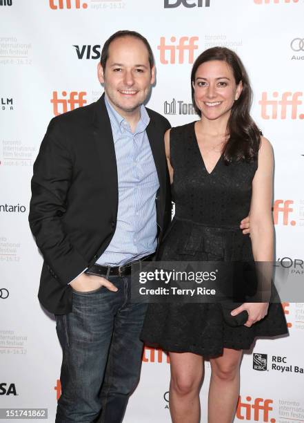 Director Tom Donahue and Editor Jill Schweitzer attend the "Casting By" Premiere at the 2012 Toronto International Film Festival at the Isabel Bader...