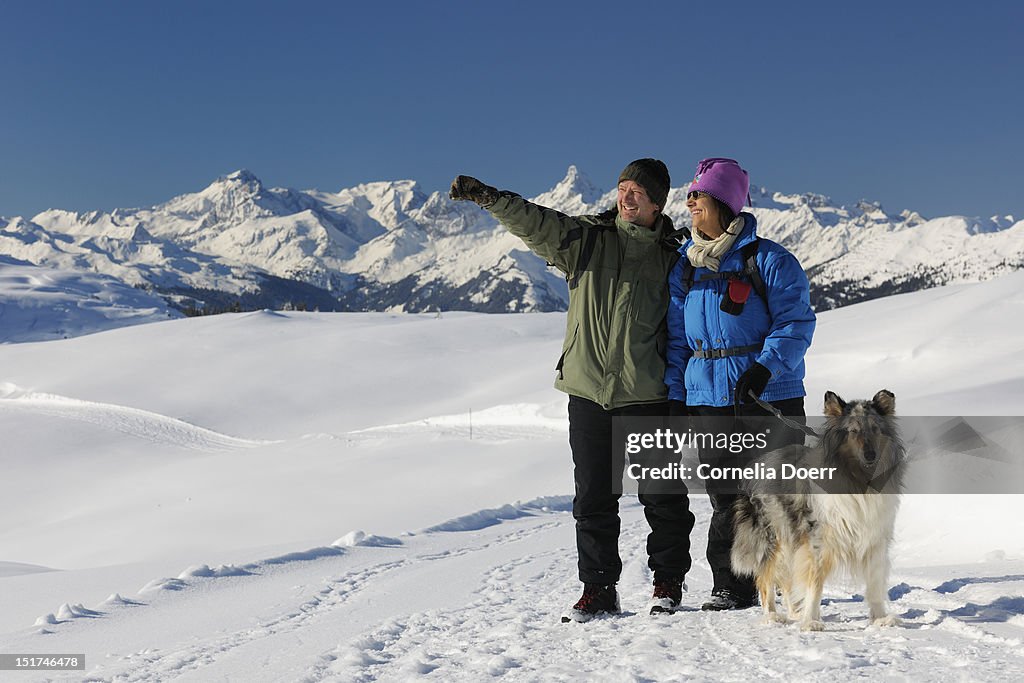 Winter hiking on Sonnenkopf plateau