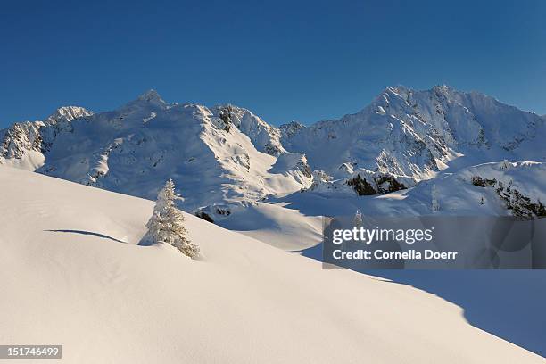 the skiing region of sonnenkopf - sonnenkopf stock pictures, royalty-free photos & images