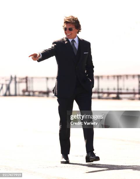 Tom Cruise at the premiere of 'Top Gun: Maverick' held at USS Midway on May 4th, 2022 in San Diego, California.