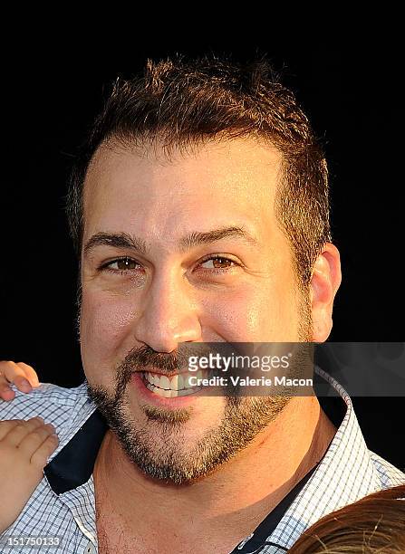 Joet Fatone attends the premiere of Disney Pixar's "Finding Nemo" Disney Digital 3D at the El Capitan Theatre on September 10, 2012 in Hollywood,...