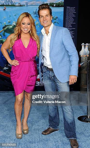 Sabrina Bryan and Louis Van Amstel attend the premiere of Disney Pixar's "Finding Nemo" Disney Digital 3D at the El Capitan Theatre on September 10,...