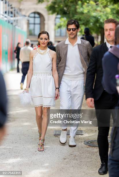 Brunello Cucinelli and Olivia Palermo are seen at the Brunello News  Photo - Getty Images