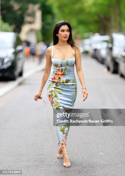 Praya Lundberg is seen on July 05, 2023 in Paris, France.