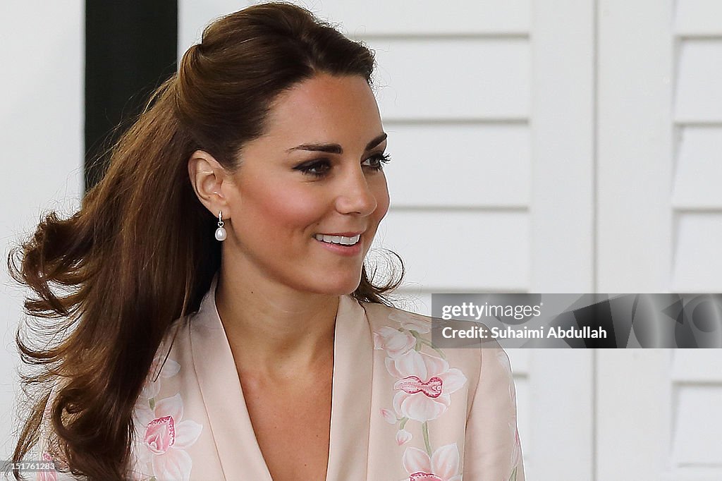 The Duke And Duchess Of Cambridge Diamond Jubilee Tour - Day 1