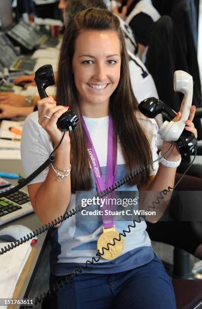 British Olympic gold medalist cyclist Dani King attends the annual BGC charity day at BGC Partners on September 11, 2012 in London, England.