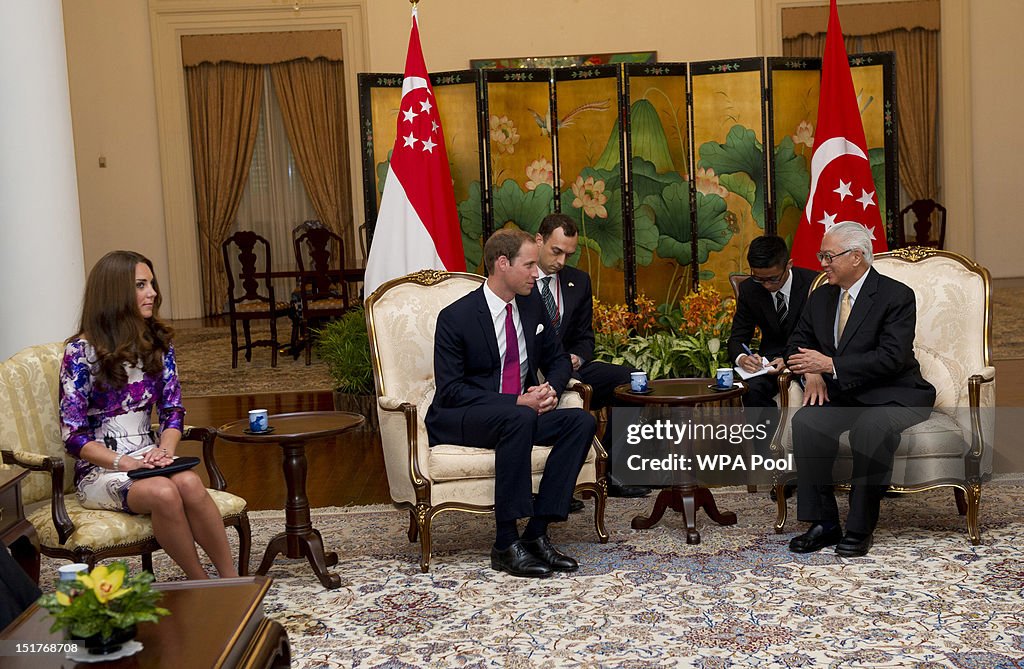 The Duke And Duchess Of Cambridge Diamond Jubilee Tour - Day 1