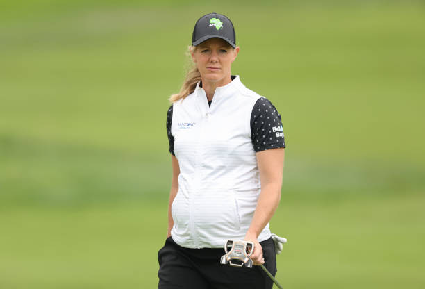 Amy Olson of the United States looks on from the 15th green prior to the 78th U.S. Women's Open at Pebble Beach Golf Links on July 05, 2023 in Pebble...