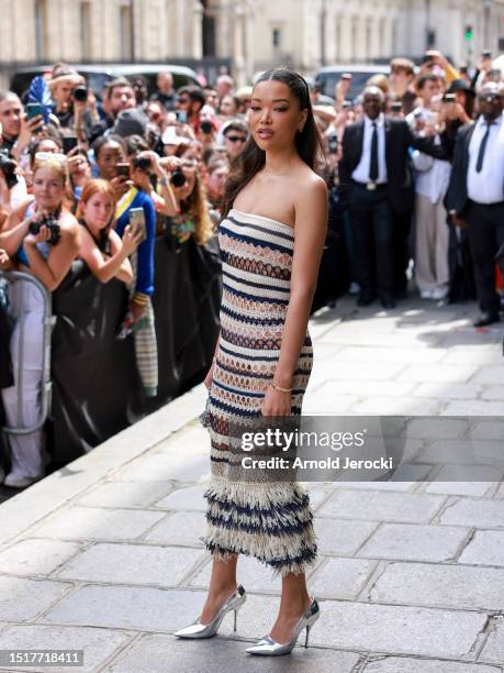 Ming Lee Simmons attends the Jean Paul Gaultier Haute Couture Fall/Winter 2023/2024 show as part of Paris Fashion Week on July 05, 2023 in Paris,...