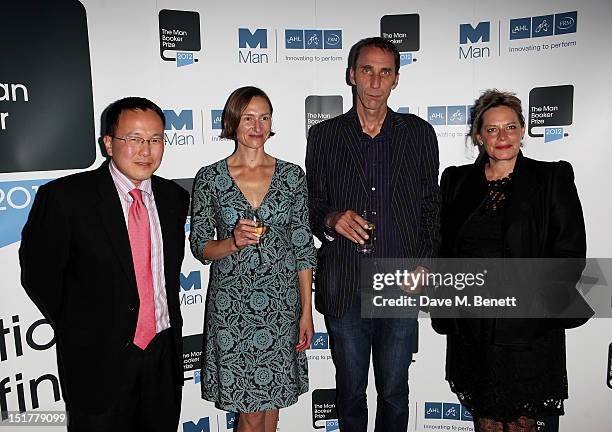 Shortlisted authors Tan Twan Eng, Alison Moore, Will Self and Deborah Levy attend a champagne reception celebrating the 2012 Man Booker Prize...