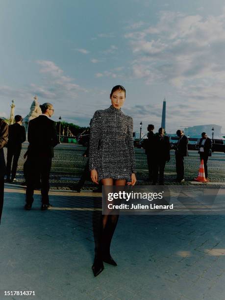 Soo Joo Park at Hotel de la Marine on July 05, 2023 in Paris, France.