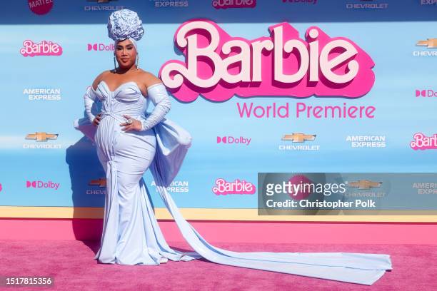 Patrick Starrr at the premiere of "Barbie" held at Shrine Auditorium and Expo Hall on July 9, 2023 in Los Angeles, California.