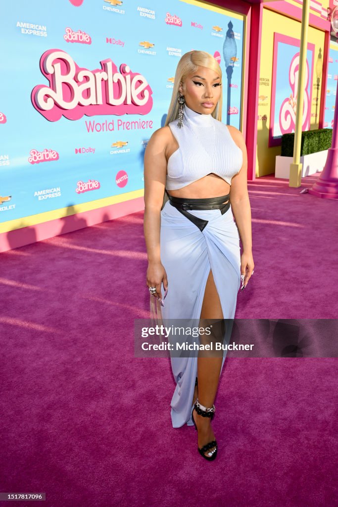Nicki Minaj at the premiere of "Barbie" held at Shrine Auditorium and