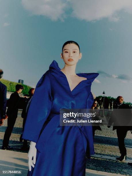 Ming Xi at Hotel de la Marine on July 05, 2023 in Paris, France.