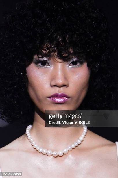 Model walks the runway during the Viktor and Rolf Haute Couture Fall/Winter 2023-2024 fashion show as part of the Paris Haute Couture Fashion Week on...