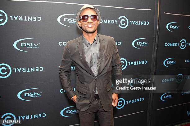 David Kau attends the Comedy Central Roast of Steve Hofmeyer at the Lyric Theatre, Gold Reef City on September 11, 2012 in Johannesburg, South Africa.