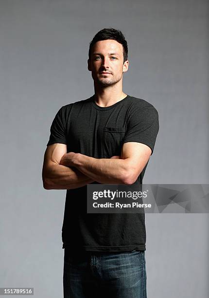 Aaron Bruce of the Kings poses during a Sydney Kings NBL Headshot Session on September 11, 2012 in Sydney, Australia.