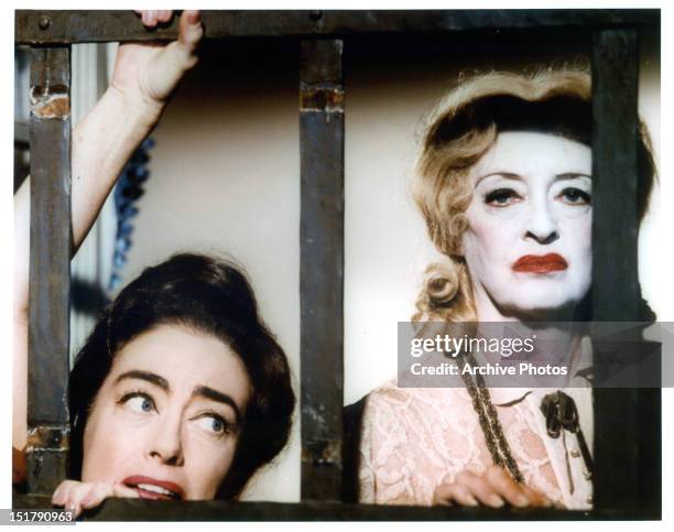 Joan Crawford and Bette Davis publicity portrait for the film 'What Ever Happened To Baby Jane?', 1962.