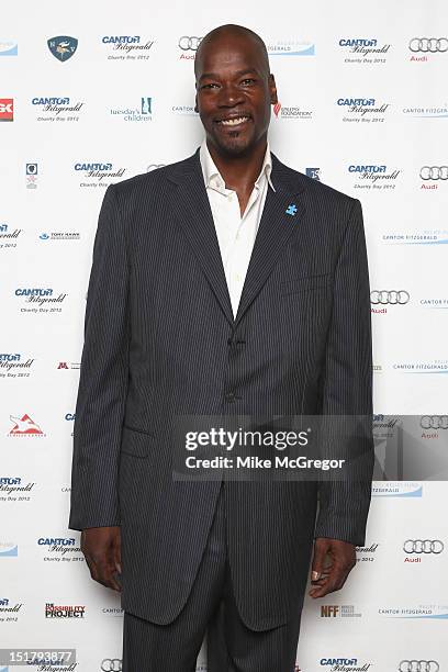 Basketball player Cliff Robinson attends Cantor Fitzgerald & BGC Partners host annual charity day on 9/11 to benefit over 100 charities worldwide at...