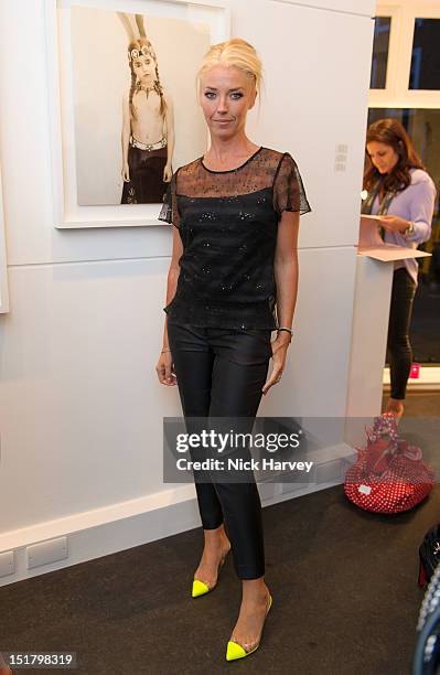 Tamara Beckwith attends the private view of Vee Spears: The Birthday Party at The Little Black Gallery on September 11, 2012 in London, England.