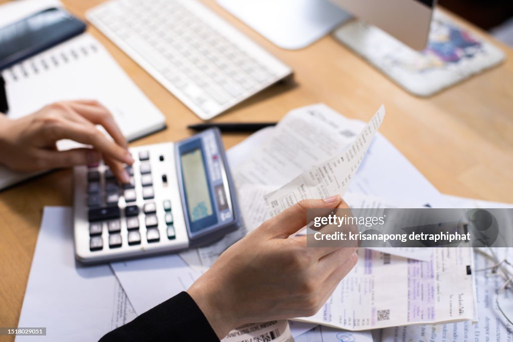 Accounting,Calculate expenses,Receipt, Invoice