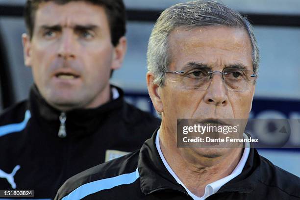 Oscar Tavarez, coach of Uruguay during a match between Ecuador and Uruguay as part the South American Qualifiers for the FIFA Brazil 2014 World Cup...