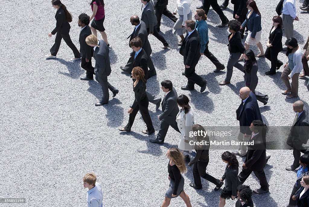 Business people walking