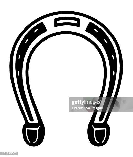 horseshoe - horseshoe stock illustrations
