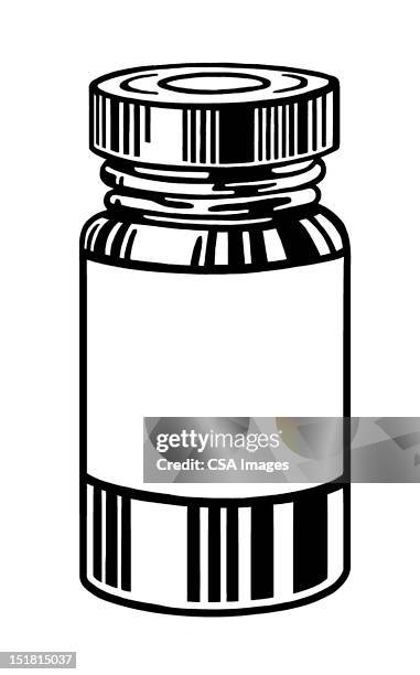blank bottle - prescription stock illustrations