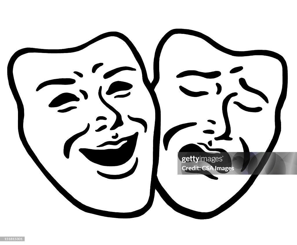 Comedy and Tragedy Masks