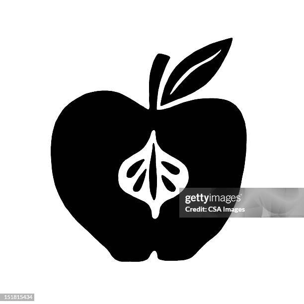 apple - core stock illustrations