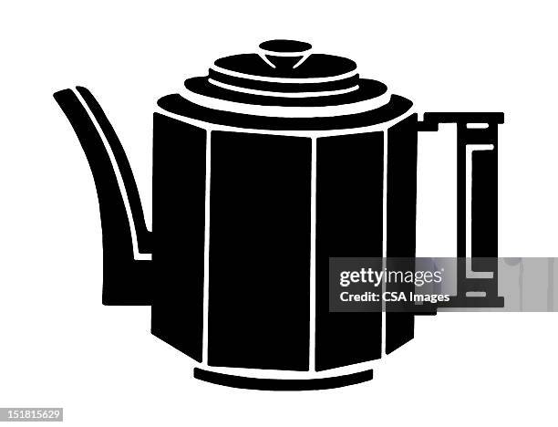 teapot - coffee brewing stock illustrations